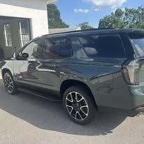 Rear three-quarter view of a detailed Chevrolet Tahoe